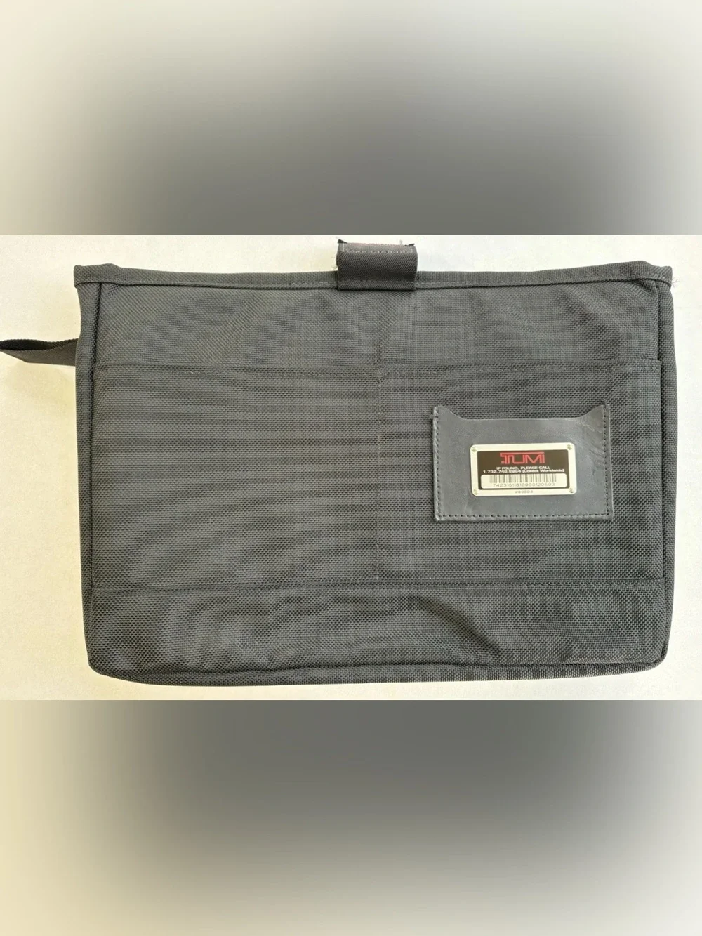 TUMI 280SD3 Black Ballistic Nylon Padded Laptop Tablet Sleeve Insert 14